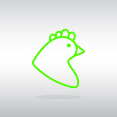 Çizgi film tavuk simgesi