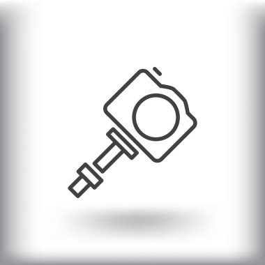 Monopod ile fotoğraf makinesi için selfie