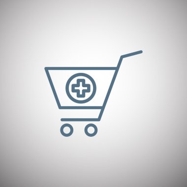 Alışveriş sepeti simgesini, alışveriş alışveriş sepeti simgesini eps 10, ICO sepeti