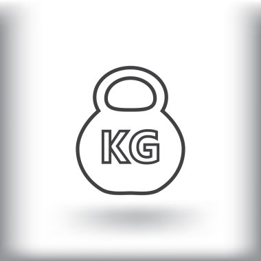 Ağırlık kg simgesi