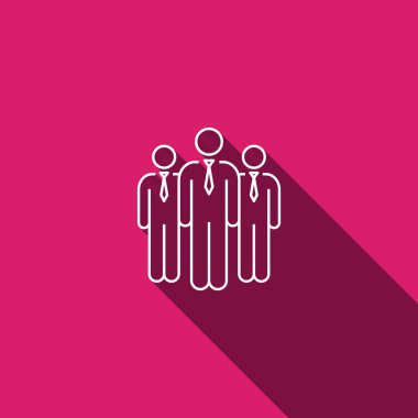 Grup iş insanlar simgesinin