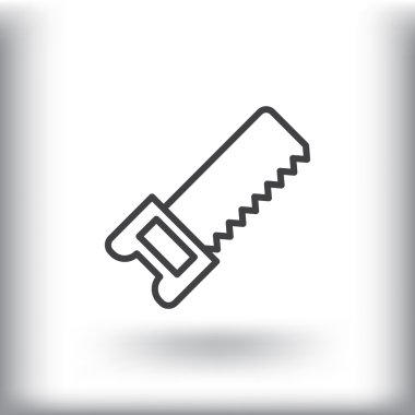 demir testeresi aracı simgesini