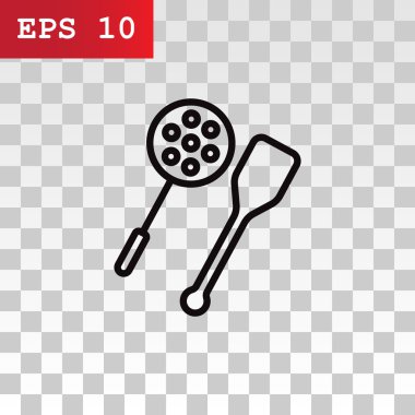  kaşık ve spatula simgesi