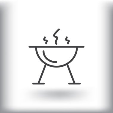 mangal barbekü simgesi