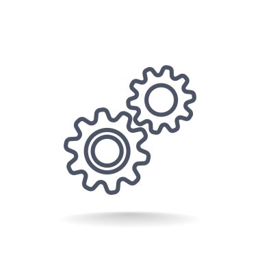 Mekanizma cogwheels simgesi