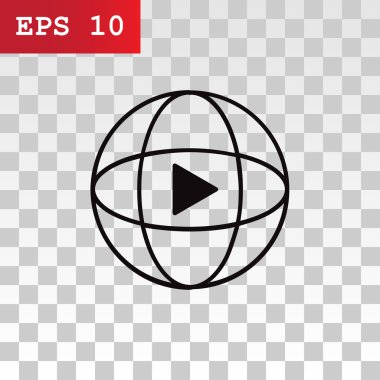 Video oynatıcı web simgesi için