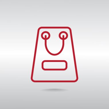 kağıt ambalaj ya da çanta simgesi