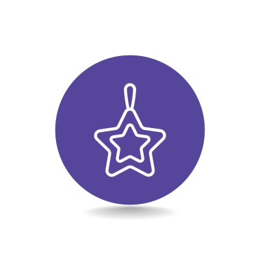 Noel yıldızı simge. 