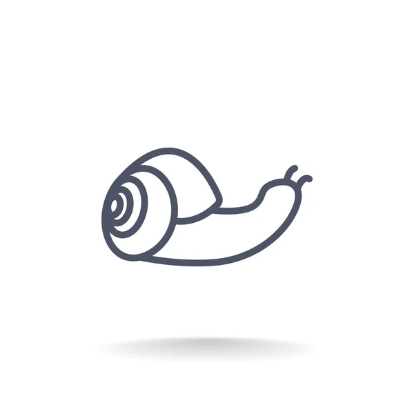 만화 달팽이 아이콘 — 스톡 벡터
