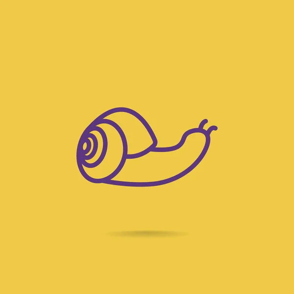 Icône de l'escargot dessin animé — Image vectorielle
