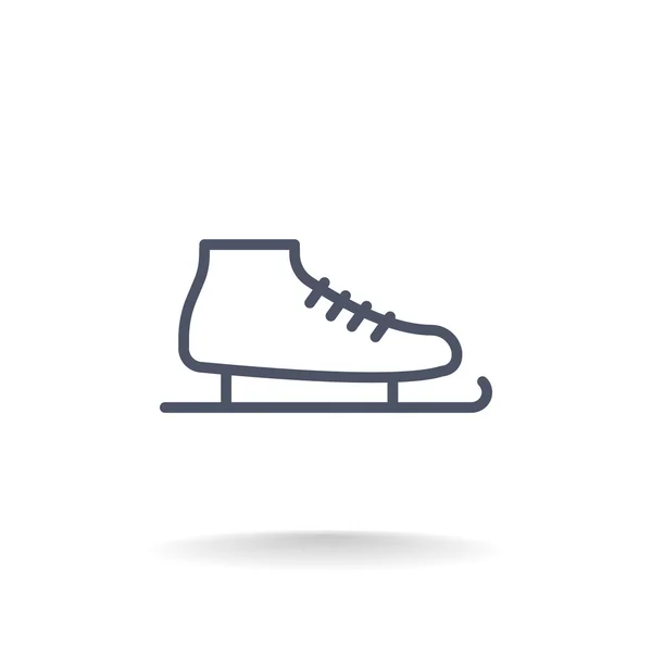 Ice skate pictogram — Stockvector