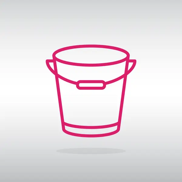 Bucket for housework icon — Stock Vector