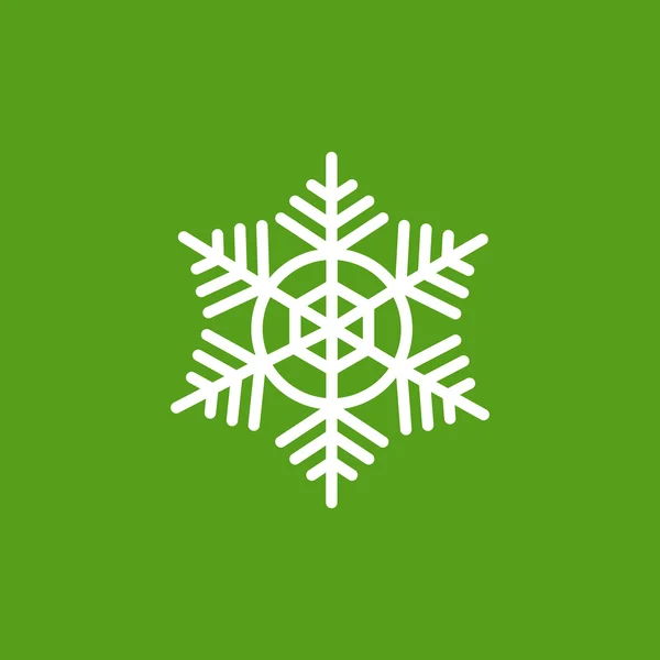 Flocon de neige Icône d'hiver — Image vectorielle