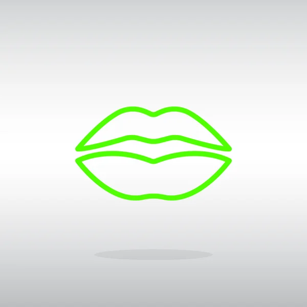Insan dudakları simgesi — Stok Vektör