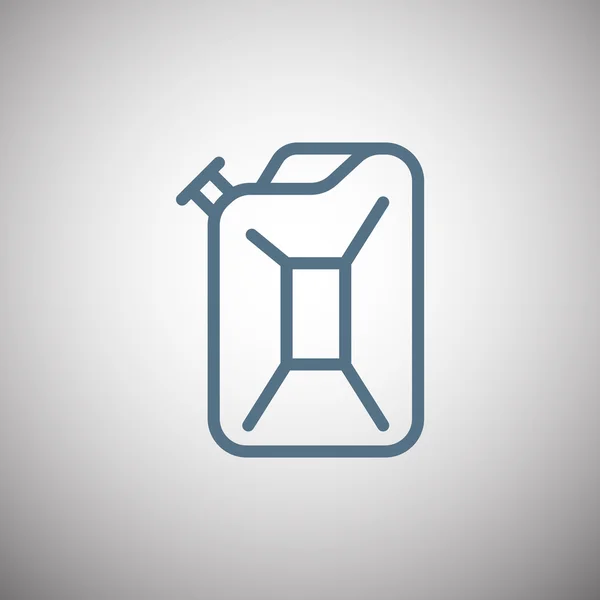 Metalen jerry can pictogram — Stockvector