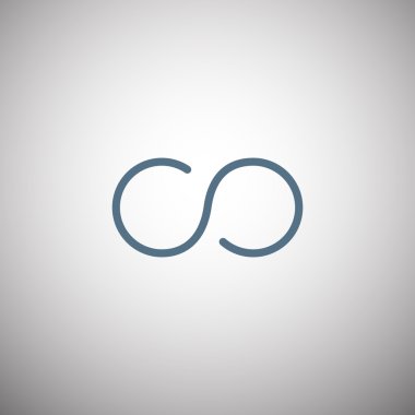 Infinity matematik işareti simgesi