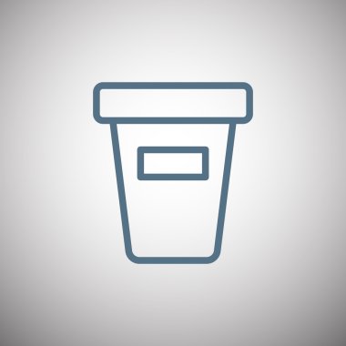 Yukarı take-out içki simgesi kapatın