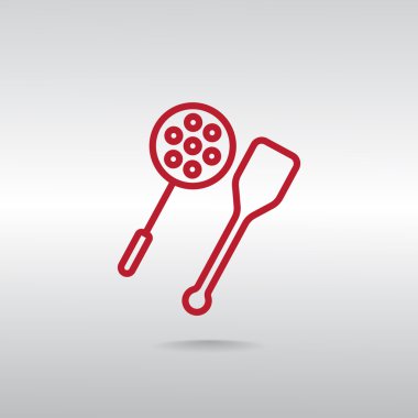  kaşık ve spatula simgesi