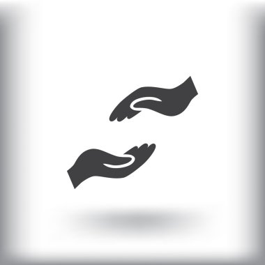 Yardım eller simgesini