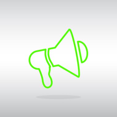 Grafik megafon simgesi