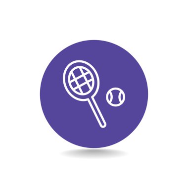 Tenis raketi topu işareti ile