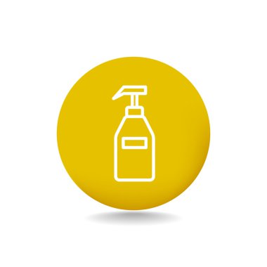 Jel, köpük veya sıvı sabun şişe simgesi