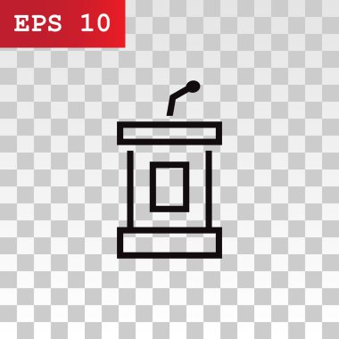 Kürsü mikrofonu simgesinin