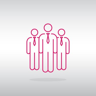 Grup iş insanlar simgesinin