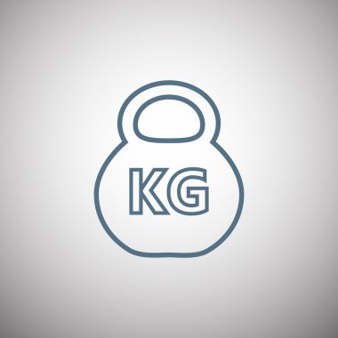 Ağırlık kg simgesi