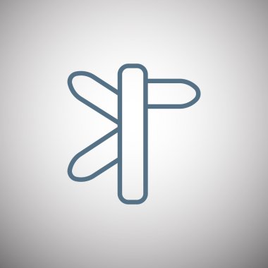 yön işareti simgesi