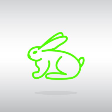 karikatür tavşan simgesi