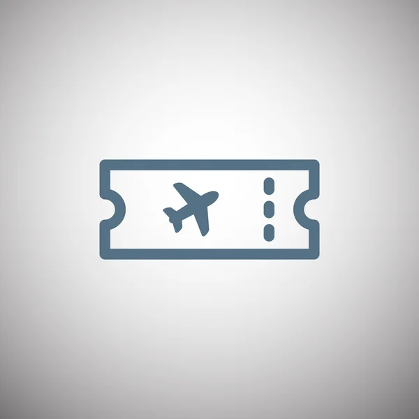 Icono del billete de avión — Vector de stock
