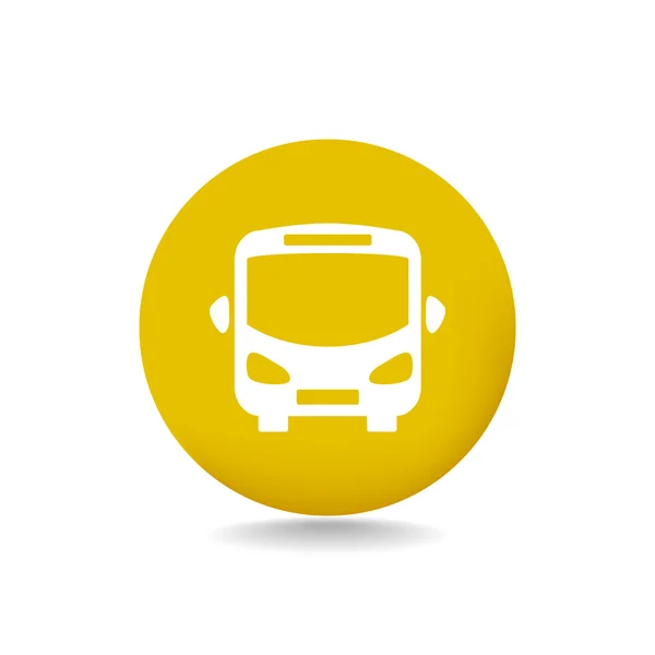 Icono del autobús de pasajeros — Vector de stock