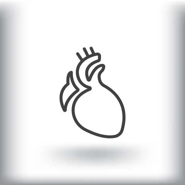 Herzorgel-Ikone — Stockvektor