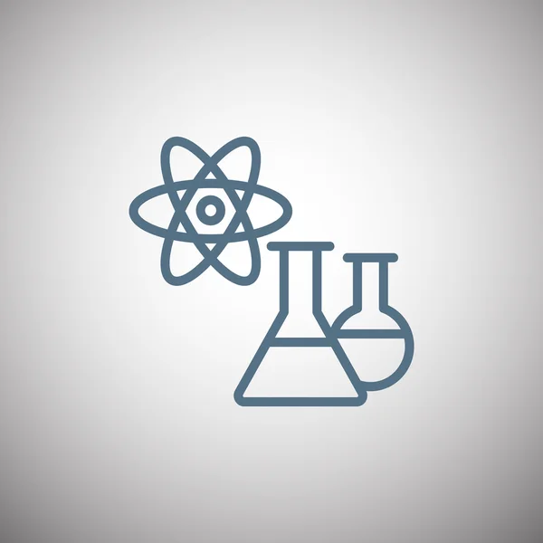 Onderzoek laboratorium pictogram — Stockvector