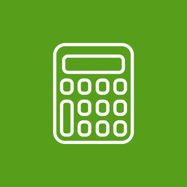 Ícone calculadora financeira —  Vetores de Stock
