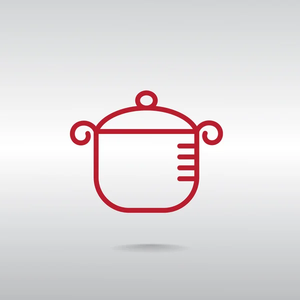 Icône de casserole — Image vectorielle