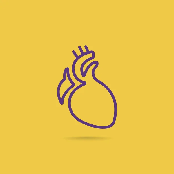 Herzorgel-Ikone — Stockvektor