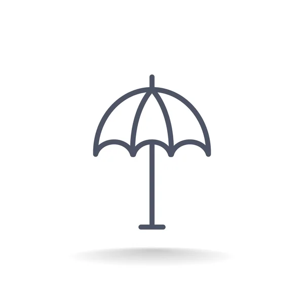 Strand Parasol pictogram — Stockvector