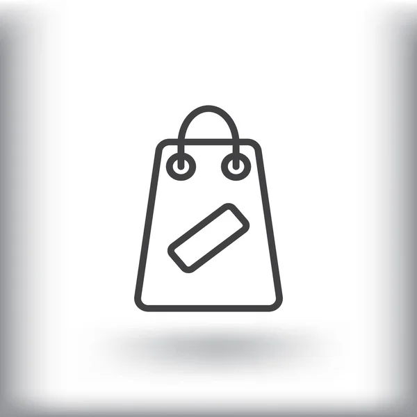 Icono de bolsa de compras — Vector de stock