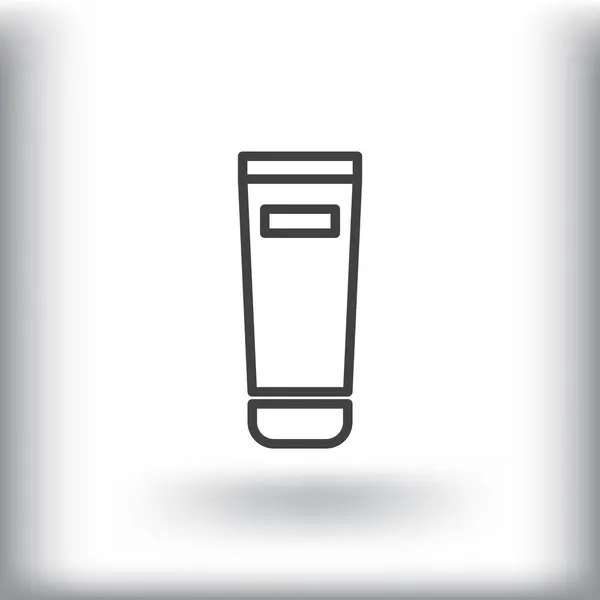Gel, espuma o jabón líquido icono de la botella — Archivo Imágenes Vectoriales