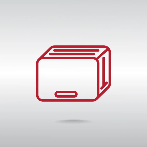 Umrissenes Toaster-Symbol — Stockvektor