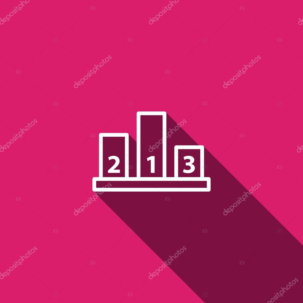 Winners podium icon. sport symbol. vector illustration