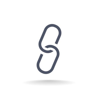 Zincir işareti iletişim web simgesi