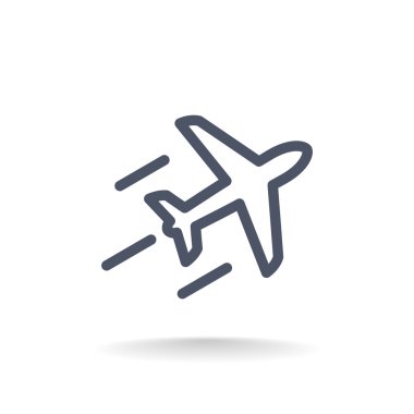 Uçak çizgisi simgesi