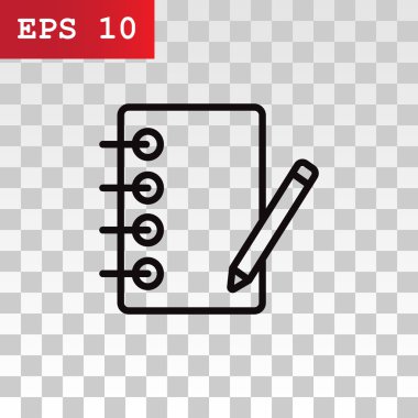 Defter kalem simgesi ile