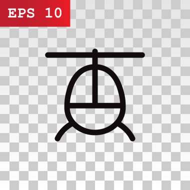 Helikopter uçak simgesi