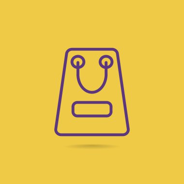 kağıt ambalaj ya da çanta simgesi