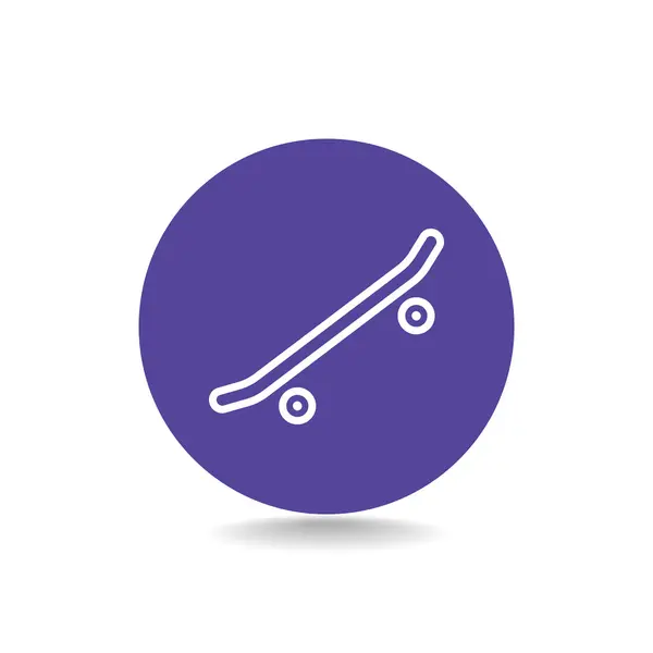 Icono de skate board — Vector de stock