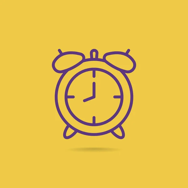 Icono del reloj despertador — Vector de stock